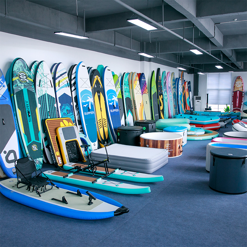 inflatable water sports product showroom