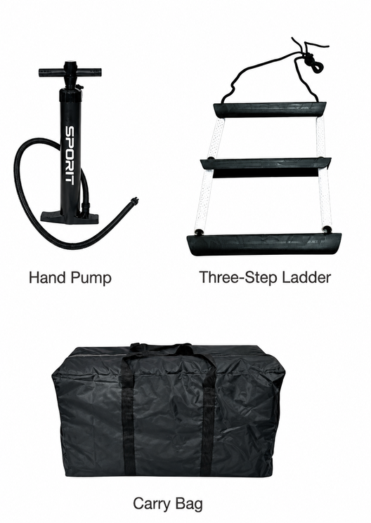 inflatable floating dock accessory